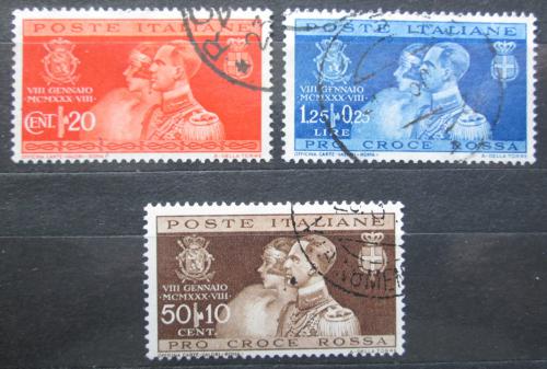 Poštové známky Taliansko 1930 Krá¾ovský pár Mi# 325-27 Kat 10€