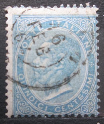 Poštová známka Taliansko 1863 Krá¾ Viktor Emanuel II. Mi# 18