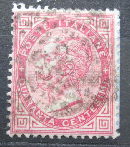 Poštová známka Taliansko 1863 Krá¾ Viktor Emanuel II. Mi# 20 Kat 5€