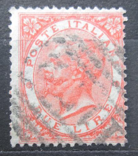 Poštová známka Taliansko 1863 Krá¾ Viktor Emanuel II. RARITA Mi# 22 Kat 80€