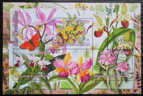 Poštové známky Gabon 2022 Orchideje Mi# N/N