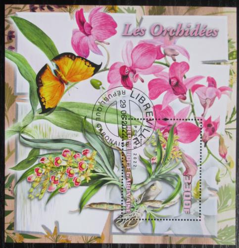 Poštová známka Gabon 2022 Orchideje Mi# N/N