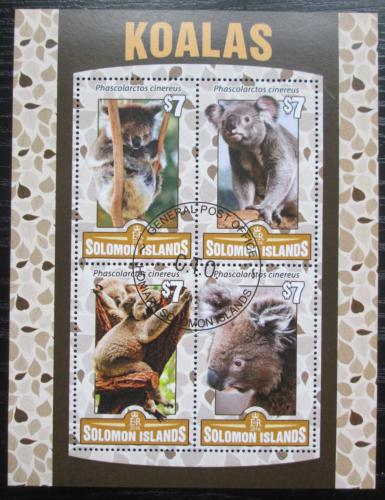 Poštové známky Šalamúnove ostrovy 2016 Koala medvídkovitý Mi# 3571-74 Kat 8.50€
