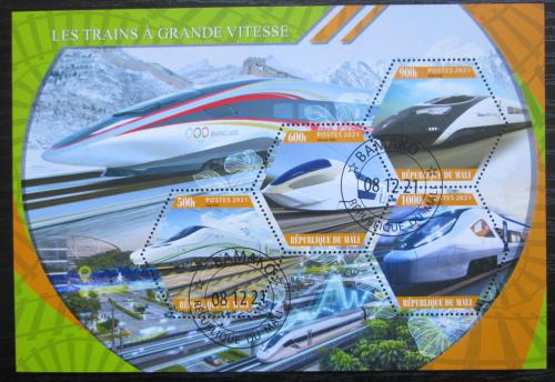 Poštové známky Mali 2021 Moderní lokomotívy Mi# N/N