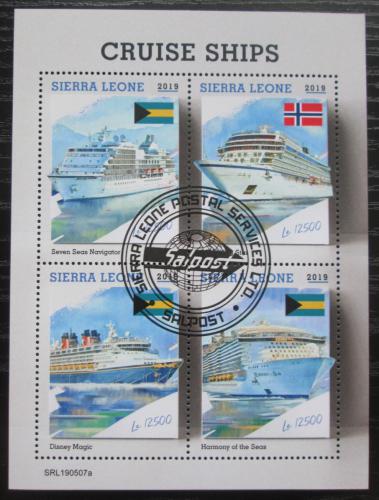 Poštové známky Sierra Leone 2019 Výletní lode Mi# N/N Kat 14€