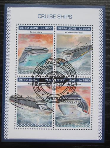 Poštové známky Sierra Leone 2018 Výletní lode Mi# 10365-68 Kat 11€