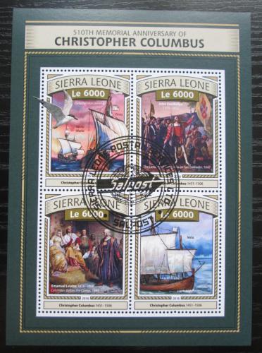 Poštové známky Sierra Leone 2016 Plachetnice, Kolumbus Mi# 7813-16 Kat 11€