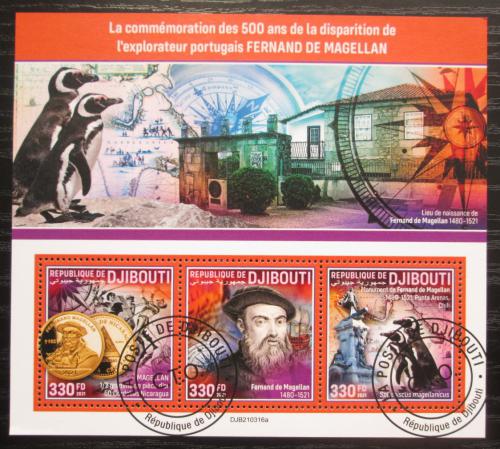 Poštové známky Džibutsko 2021 Fernão de Magalhães Mi# N/N