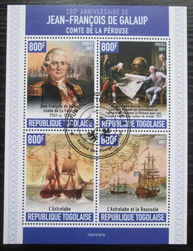 Poštové známky Togo 2021 Jean-François de La Pérouse Mi# N/N