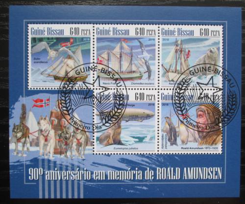 Poštové známky Guinea-Bissau 2018 Roald Amundsen Mi# 10209-13 Kat 12€
