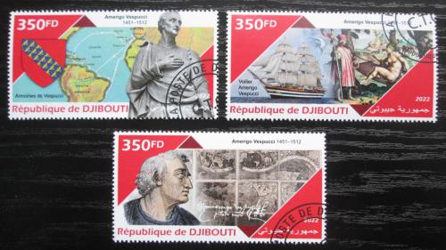 Poštové známky Džibutsko 2022 Amerigo Vespucci Mi# N/N