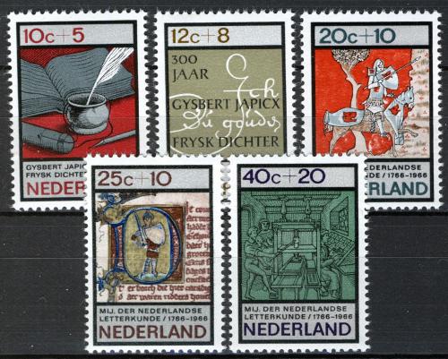 Poštové známky Holandsko 1966 Výroèí Mi# 858-62