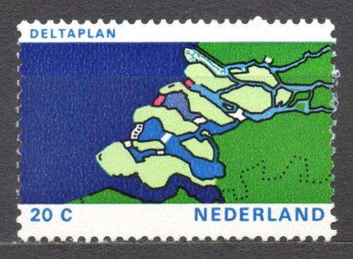 Poštová známka Holandsko 1972 Plánování delty Mi# 974