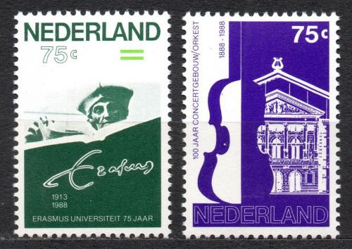 Poštové známky Holandsko 1988 Výroèí Mi# 1351-52