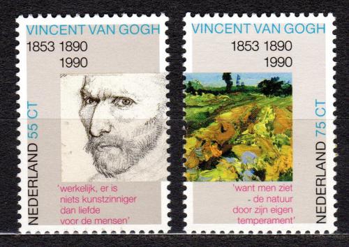 Poštové známky Holandsko 1990 Umenie, Vincent van Gogh Mi# 1377-78
