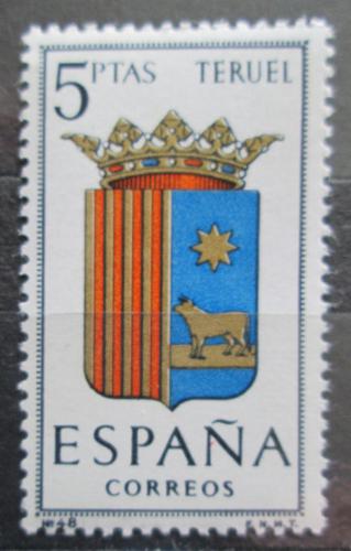 Poštová známka Španielsko 1965 Znak Teruel Mi# 1586