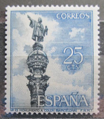 Poštová známka Španielsko 1965 Kolumbùv pamätník v Barcelonì Mi# 1535