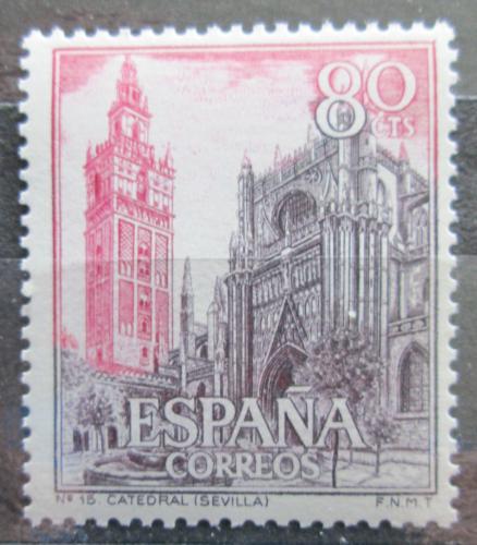 Poštová známka Španielsko 1965 Katedrála v Seville Mi# 1554