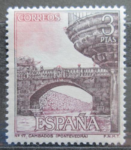 Poštová známka Španielsko 1965 Starý most v Cambados Mi# 1563