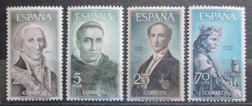 Poštové známky Španielsko 1965 Osobnosti Mi# 1530-33