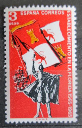 Poštová známka Španielsko 1965 Založení St. Augustin v USA Mi# 1561