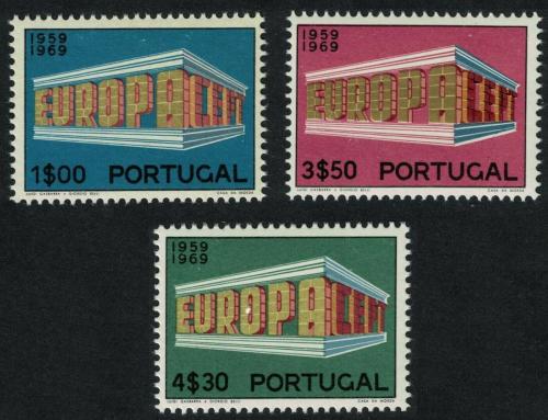 Poštové známky Portugalsko 1969 Európa CEPT Mi# 1070-72 Kat 30€