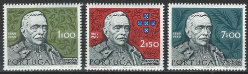 Poštové známky Portugalsko 1970 António Óscar de Fragoso Mi# 1099-1101 Kat 4.20€