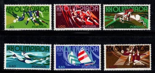 Poštové známky Portugalsko 1972 LOH Mnichov Mi# 1172-77 Kat 6€