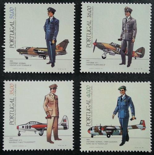 Poštové známky Portugalsko 1984 Vojenské uniformy Mi# 1621-24 Kat 9€