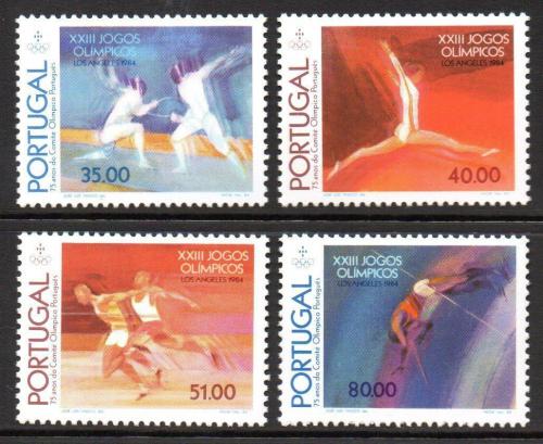 Poštové známky Portugalsko 1984 LOH Los Angeles Mi# 1635-38 Kat 11€
