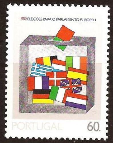 Poštová známka Portugalsko 1989 Tøetí volby do Evropského parlamentu Mi# 1784