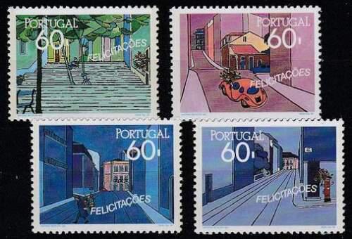 Poštové známky Portugalsko 1990 Pozdravy Mi# 1825-28 Kat 6.40€
