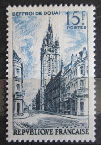 Poštová známka Francúzsko 1956 Zvonice v Douai Mi# 1079