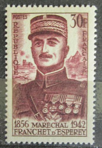 Poštová známka Francúzsko 1956 Maršál Franchet d’Esperey Mi# 1092