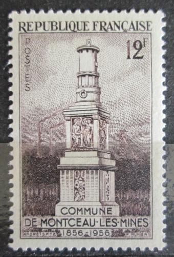 Poštová známka Francúzsko 1956 Pamätník horníkùm Mi# 1093