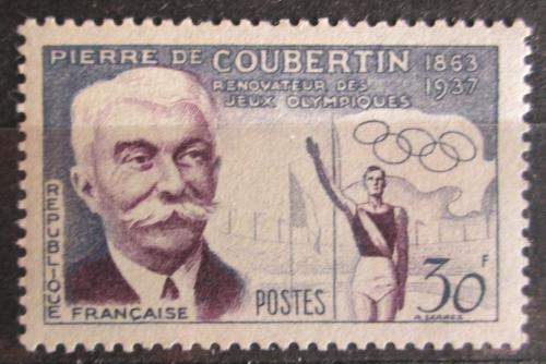 Poštová známka Francúzsko 1956 Pierre de Coubertin Mi# 1116