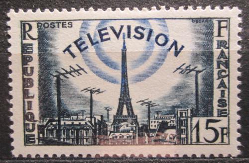 Poštová známka Francúzsko 1955 Televize Mi# 1047