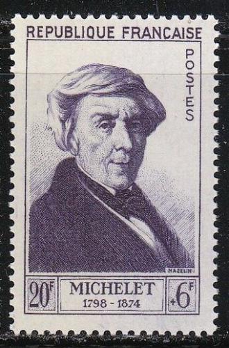 Poštová známka Francúzsko 1953 Jules Michelet, historik Mi# 969 Kat 10€