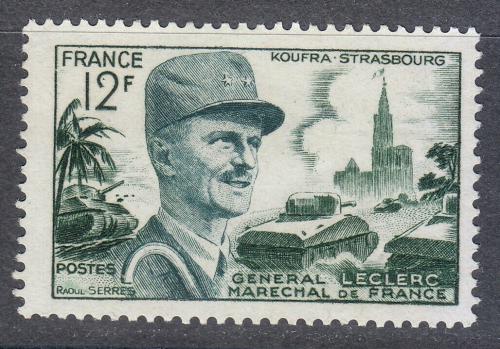 Poštová známka Francúzsko 1954 Philippe Leclerc de Hauteclocque Mi# 1010