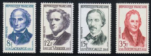 Poštové známky Francúzsko 1958 Vedci Mi# 1182-85 Kat 6.50€
