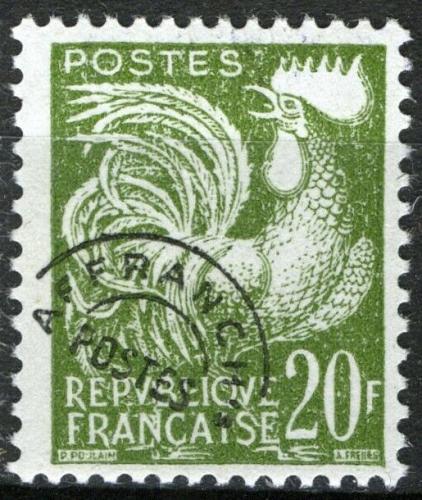 Poštová známka Francúzsko 1959 Galský kohout Mi# 1236
