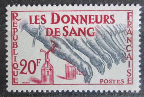 Poštová známka Francúzsko 1959 Dárcovství krve Mi# 1264