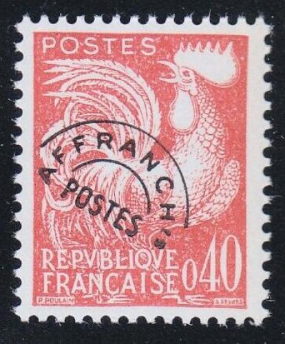 Poštová známka Francúzsko 1960 Galský kohout Mi# 1304 Kat 10€