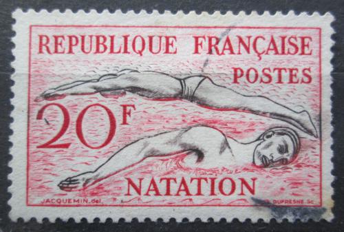Poštová známka Francúzsko 1953 Plávanie Mi# 978