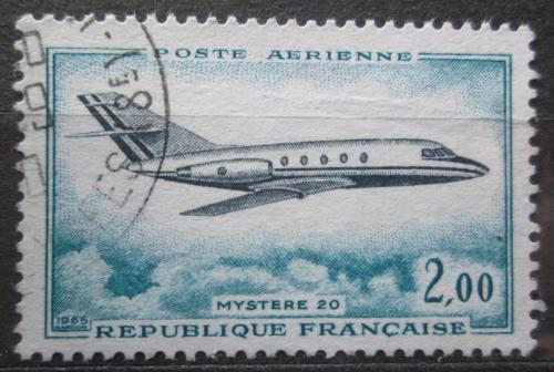 Potov znmka Franczsko 1957 Lietadlo Mystère 20 Mi# 1514