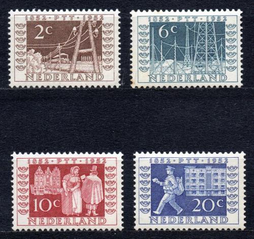 Poštové známky Holandsko 1952 Výroèí RARITA Mi# 597-600 Kat 100€