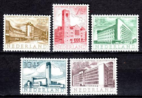 Poštové známky Holandsko 1955 Architektúra Mi# 655-59 Kat 16€