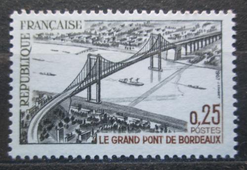 Poštová známka Francúzsko 1967 Most pøes øeku Garonne v Bordeaux Mi# 1581