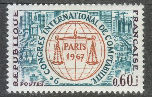 Poštová známka Francúzsko 1967 Kongres úèetnictví Mi# 1596