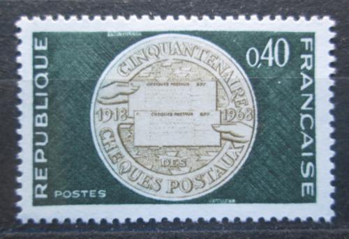 Poštová známka Francúzsko 1968 Poštovní šeky, 50. výroèie Mi# 1609